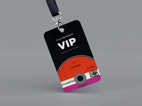 Badge VIP personnalisé – Événementiel