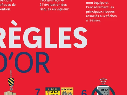 Affiches Règles d’or – Campagne QHSE multilingue pour le BTP