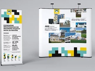 Habillage de stand – ADO Habitat Expo