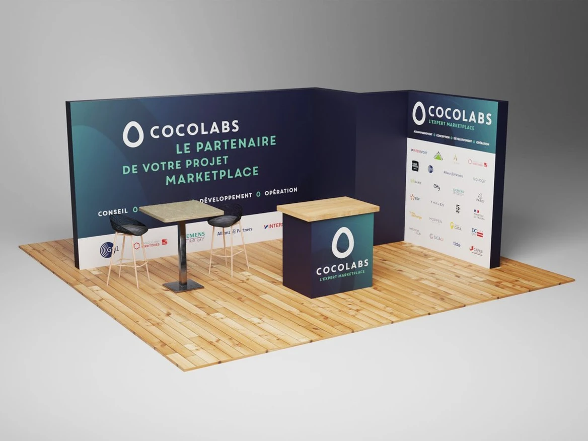 Habillage Stand Cocolabs – Tech for Retail