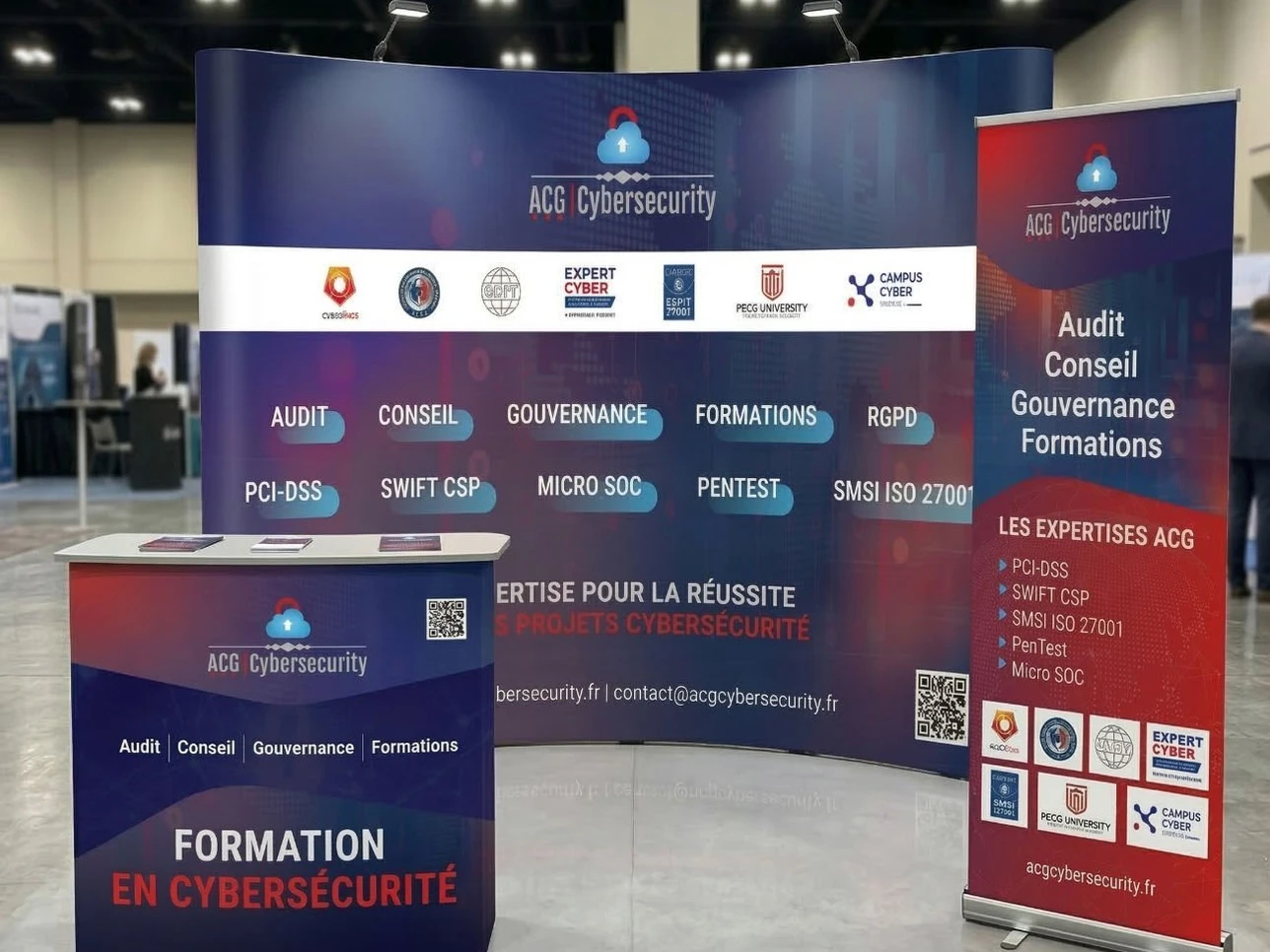 Design Stand Exposition Cybersécurité | ACG Cybersecurity Portfolio