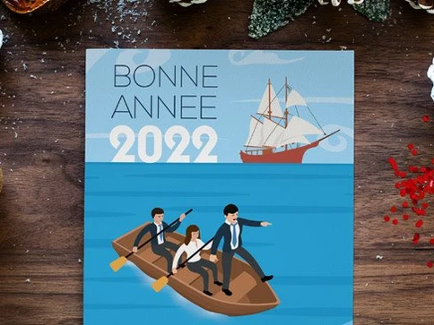 Carte de vœux entreprise – Tasmane