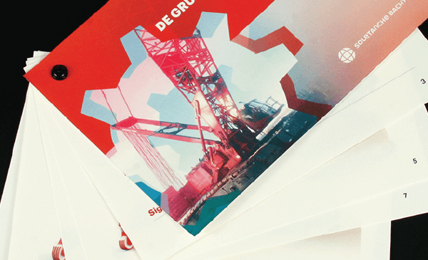 Brochure created for a French construction company