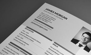 Free clean and modern cv / resume and cover letter template