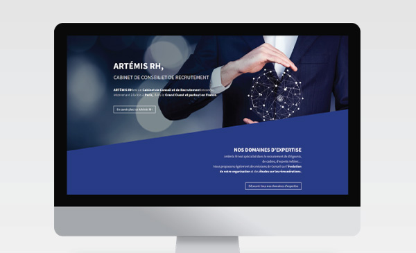 Web design pour un cabinet de conseil et recrutement