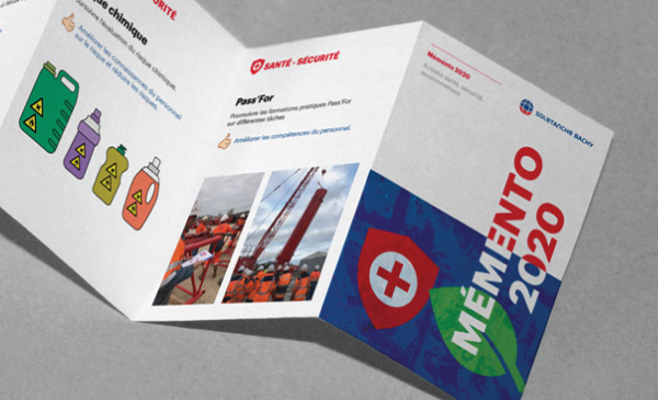 creation of a leaflet - 7-fold brochure