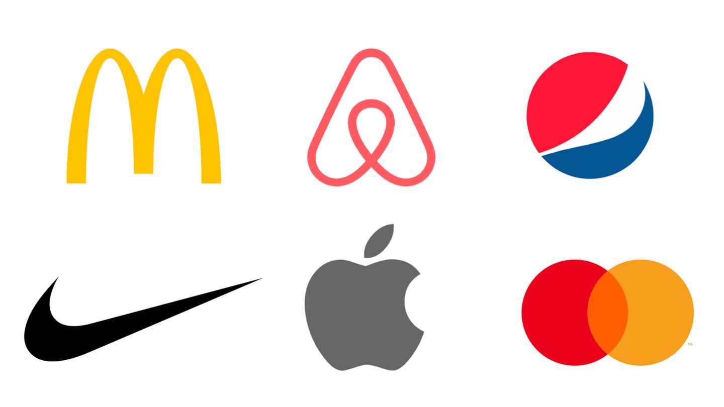 Logos iconiques démontrant l'importance du design graphique dans la reconnaissance de marque et la communication visuelle.