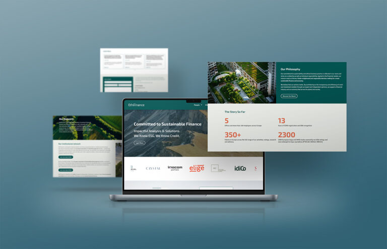 EthiFinance Sustainable Finance Web Design