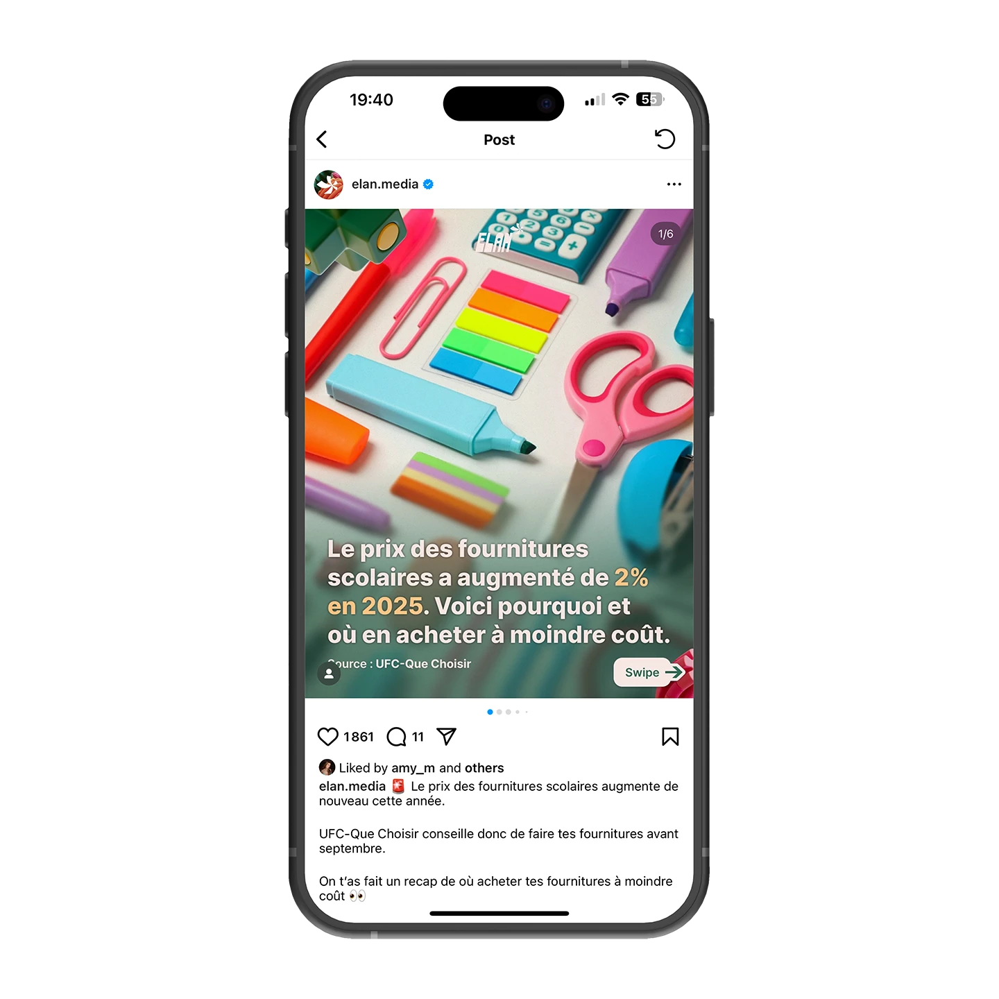 Fournitures colorées pour la rentrée, illustrant l'importance du design graphique et de la communication visuelle.