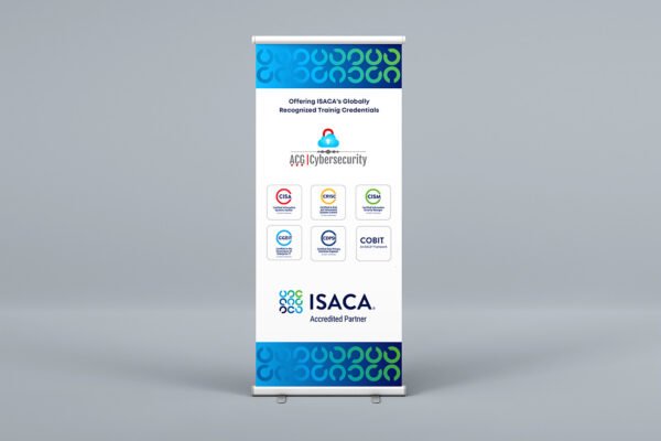 Kakémono pour Formations ISACA en Cybersécurité