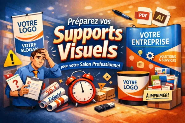 Salon professionnel : 5 supports visuels à préparer avant le jour J