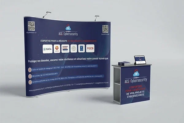 Design de Stand d&rsquo;Exposition B2B | Cybersécurité