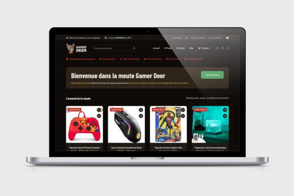 Gamerdeer : Web Design et Développement WooCommerce