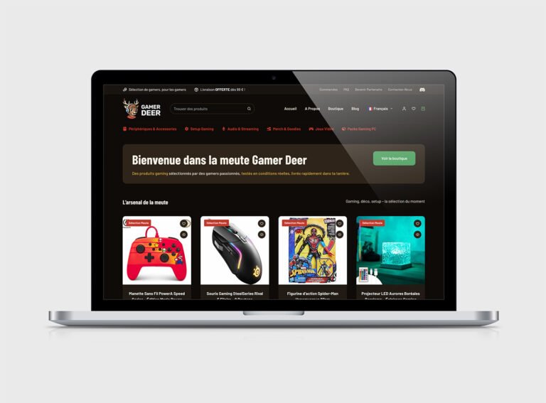 Gamer Deer Web Design 1