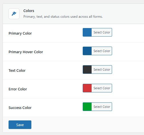 ad pro forms styling screenshot