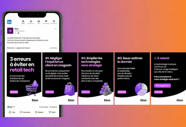 Carrousels LinkedIn et Instagram pour marques B2B — Altay Dagistan, Directeur artistique freelance Paris